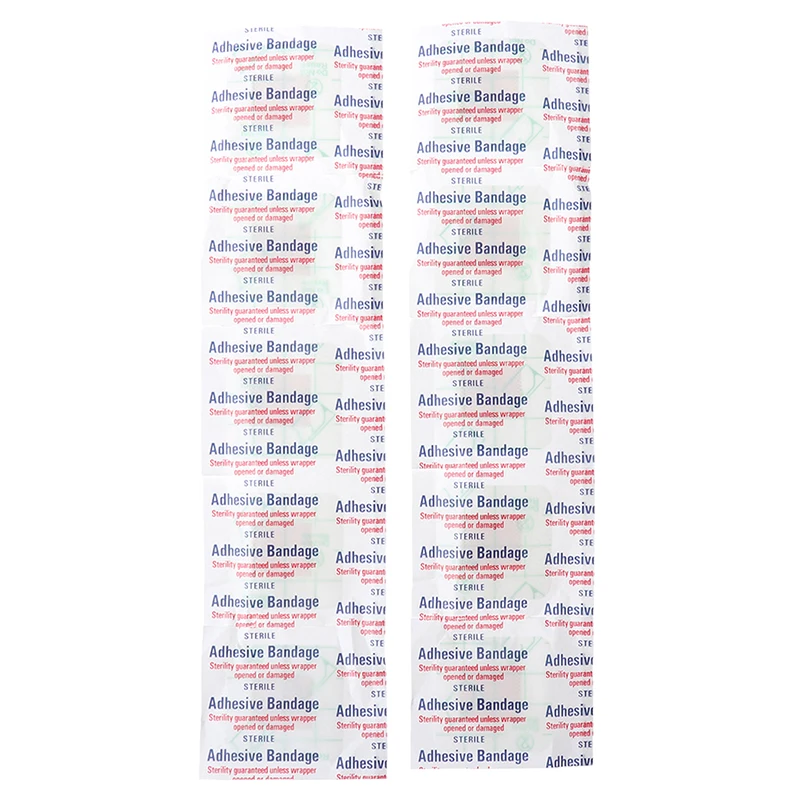 50Pcs high quality Hypoallergenic Non-woven Medical Adhesive Wound Dressing Band aid Bandage