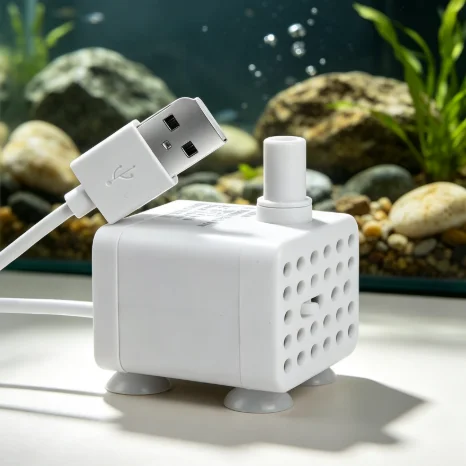 USB Submersible Pump Automatic Shut Off 3W Large Flow Low Pressure Circulating Filtration Tool Aquarium Household Tank Accessory