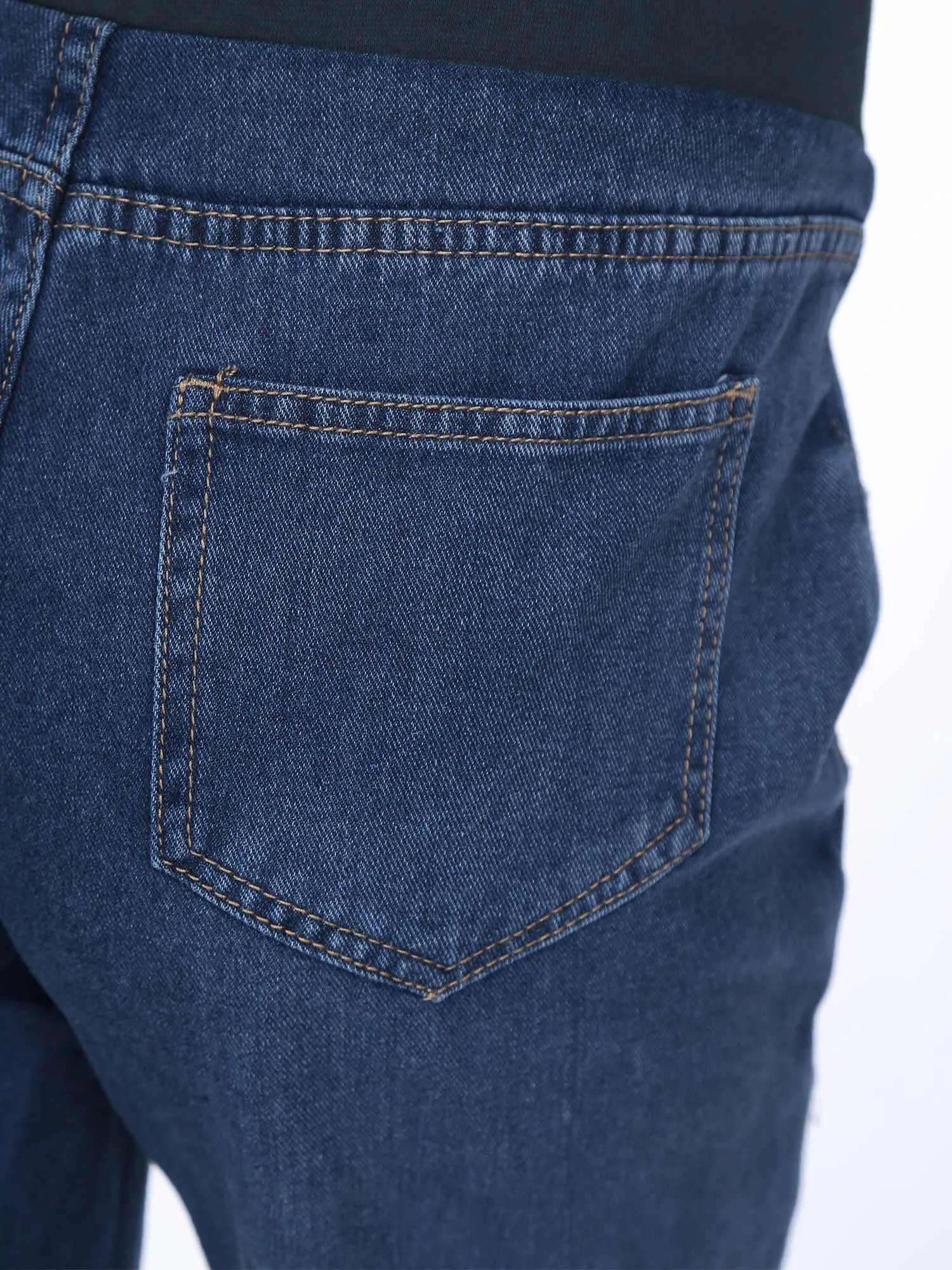 Pregnant Women High Waist Support Belly Jeans Maternity Hip Lifting Casual Denim Pants for Daily Office Work Wear Streetwear