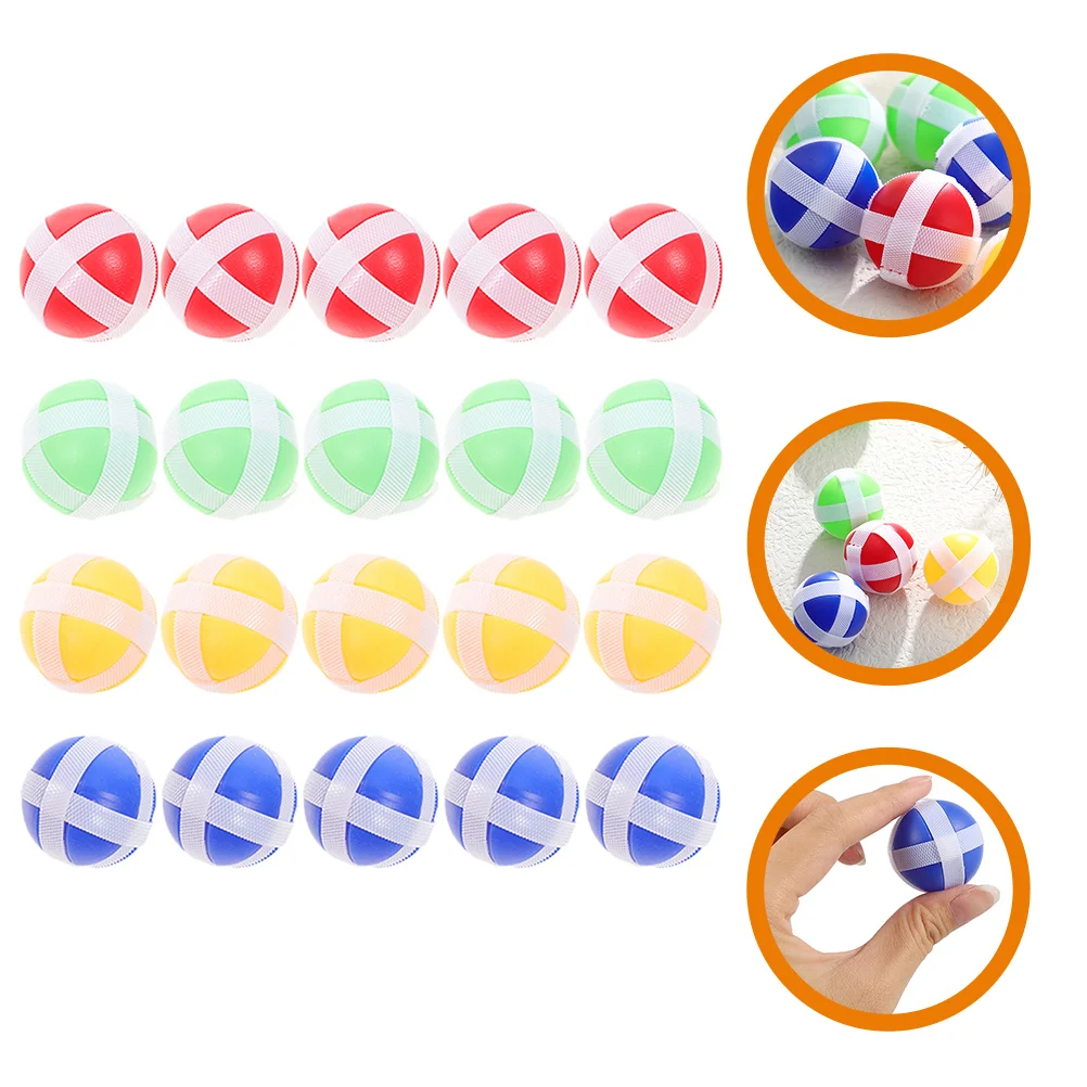 

20 Pcs Toy Dart Sticky Balls for Game Gift Board Accessories Nylon Child Party Favors Wall