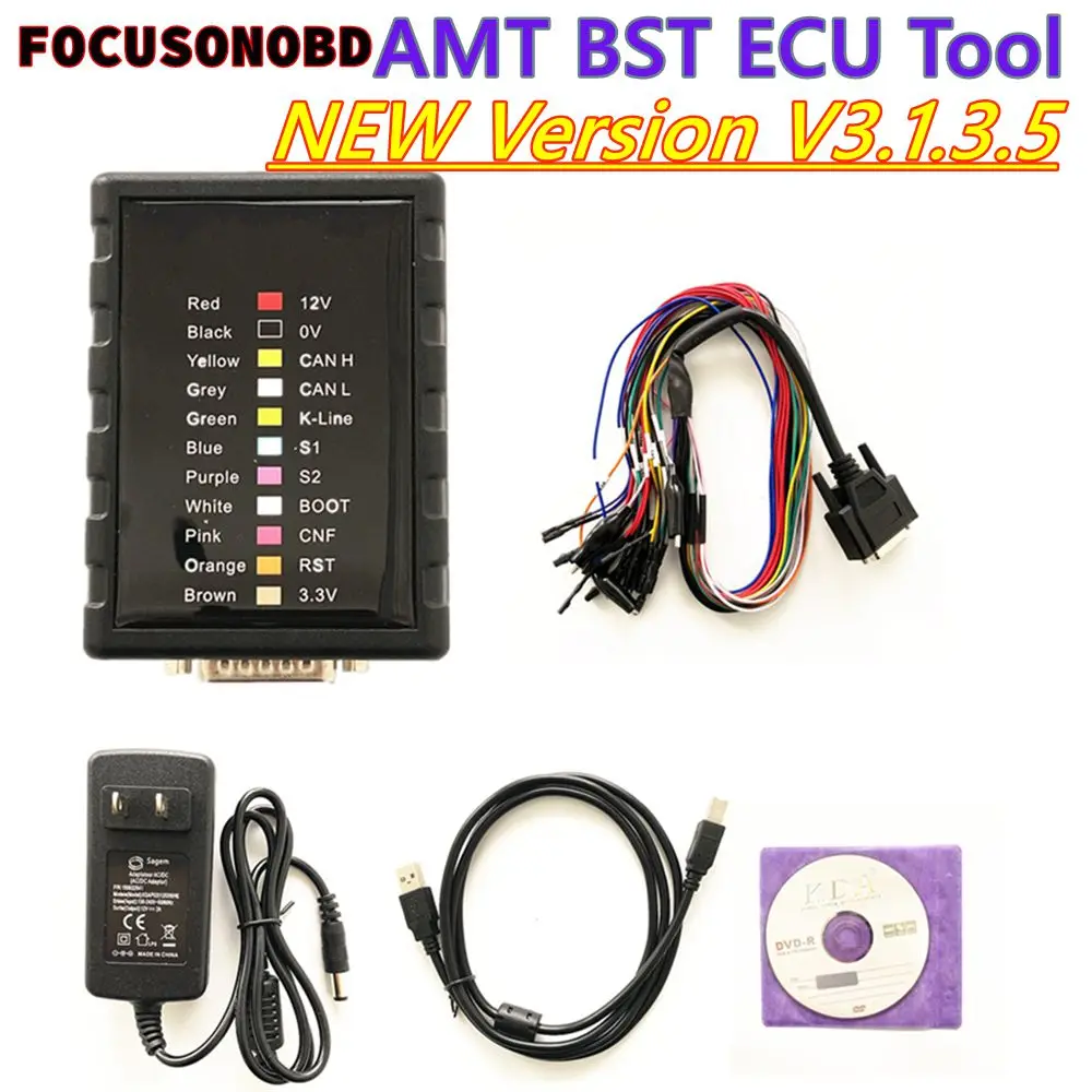 Outil ECU universel AMT BST Tool V3.1.3.5 pour BMW, Benz, VOLVO, VAG, lecture et écriture en ligne/hors ligne, prise en charge des protocoles MG1 MD1