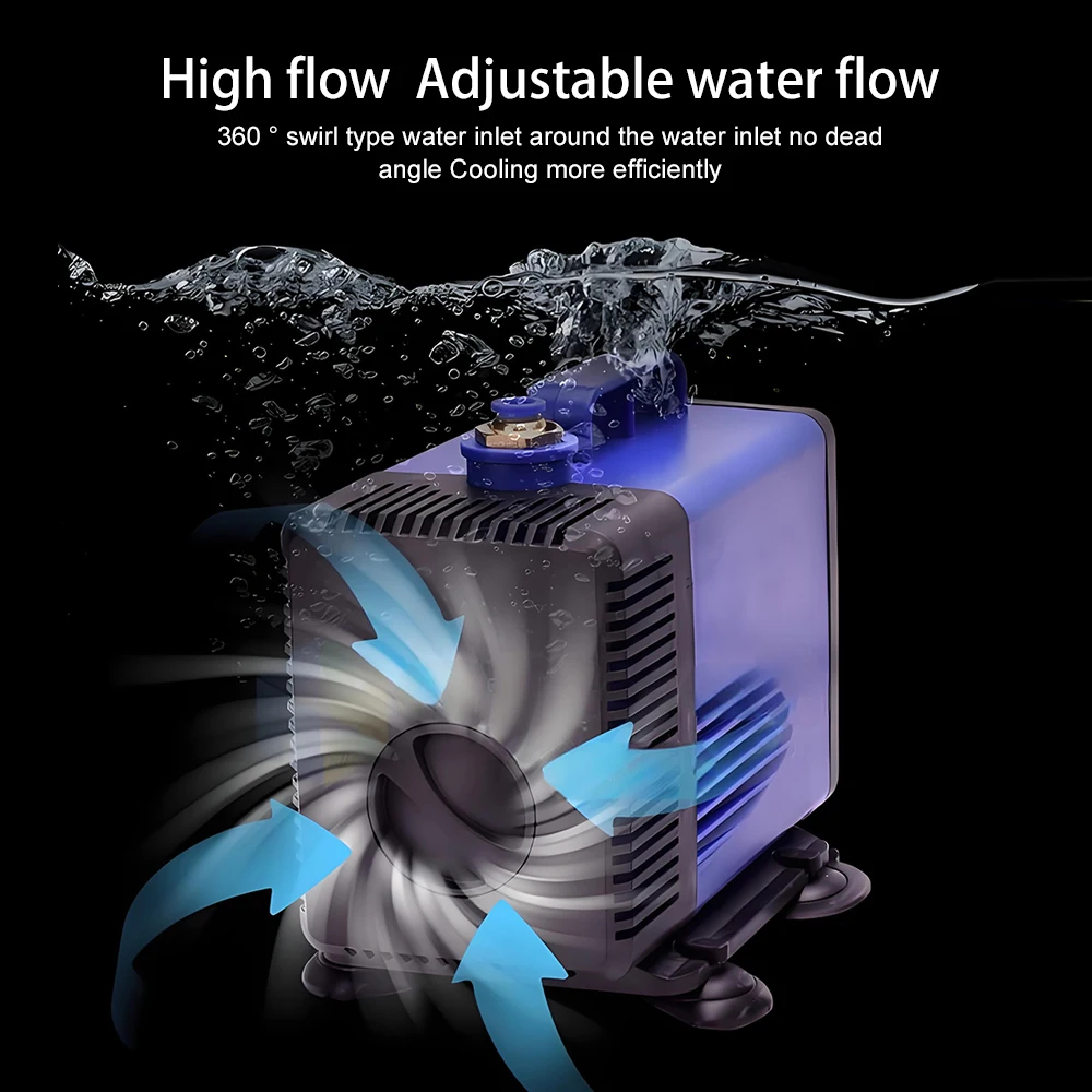 水ドリルウォーターポンプ 220V 水冷水中ポンプ彫刻機冷却ポンプ水産養殖循環水ポンプ