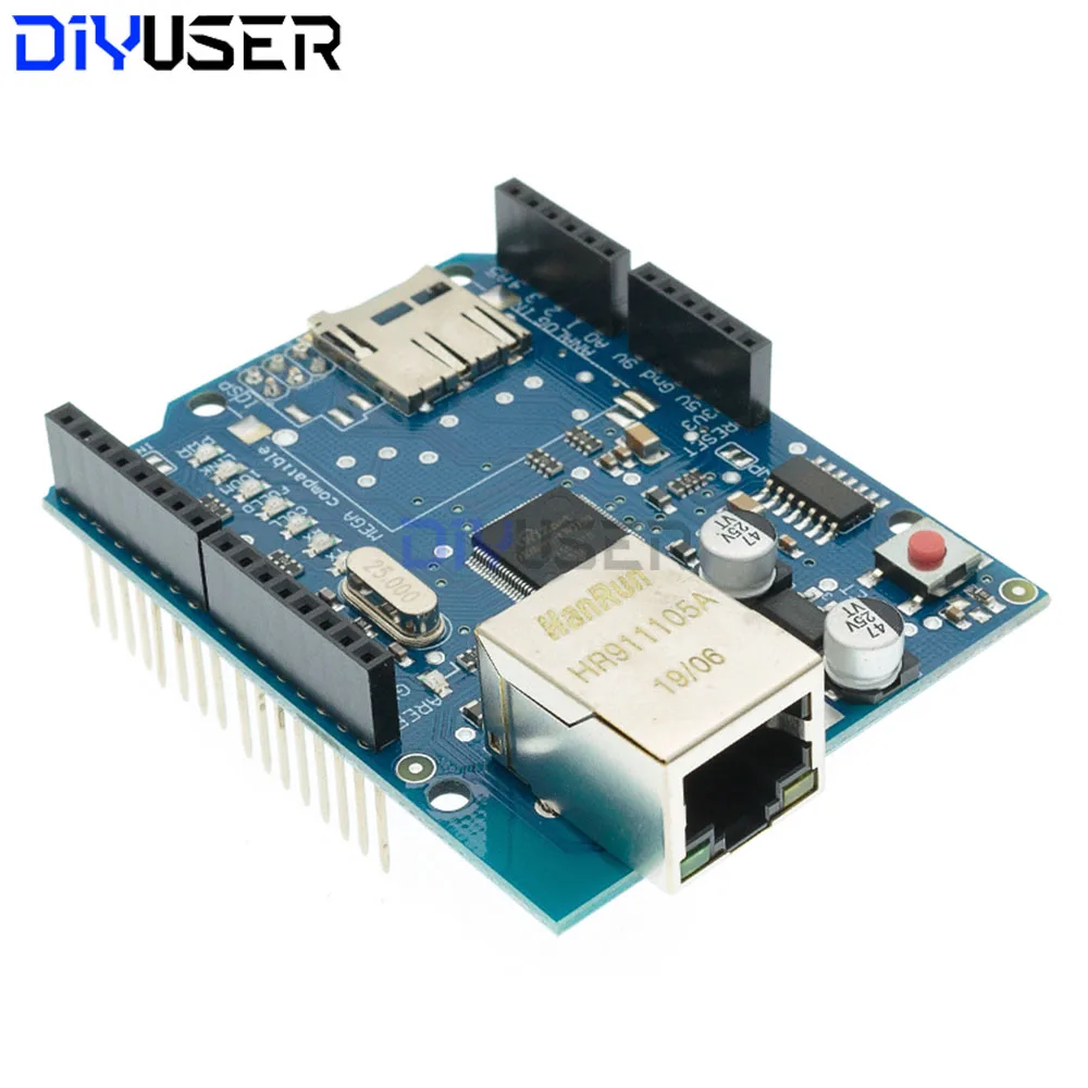 UNO Shield Ethernet Shield W5100 R3 UNO Mega 2560 1280 328 UNR R3 nur W5100 Entwicklungsboard