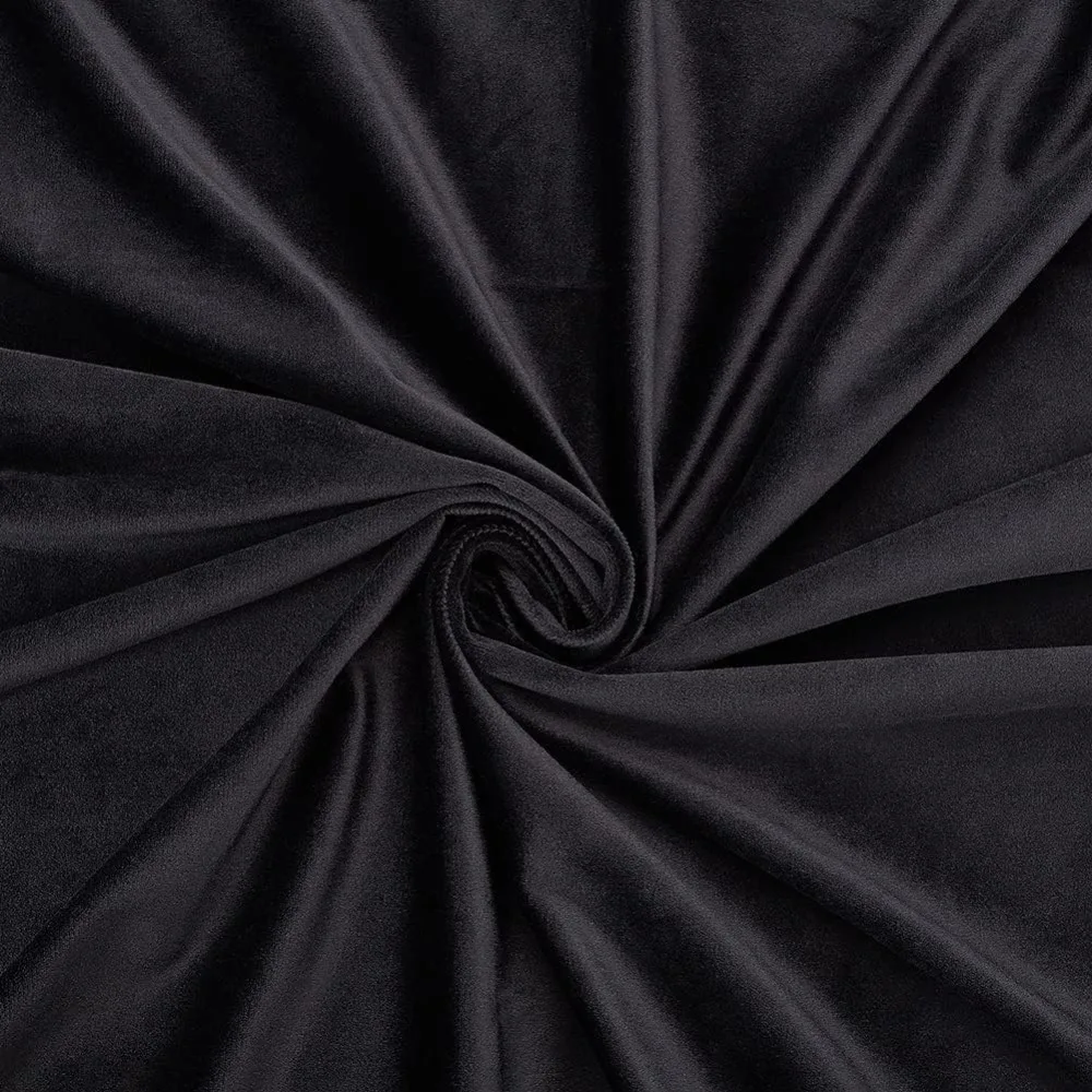 Black Velvet Upholstery Fabric 57x39