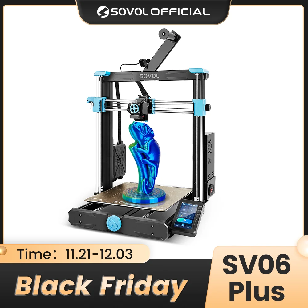 Sovol SV06 Plus 3D Printer High Speed High Temperature All-Metal Hotend Planetary Dual Gear Direct Drive Extruder impresora 3d