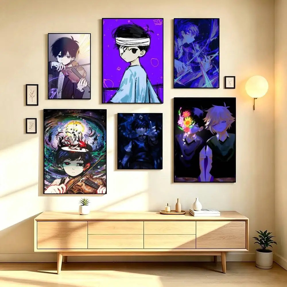 O-OMORI Sunny Game Poster High Quality Dorm Living Room Aesthetic Wall Decoration Painting Stickers Gift