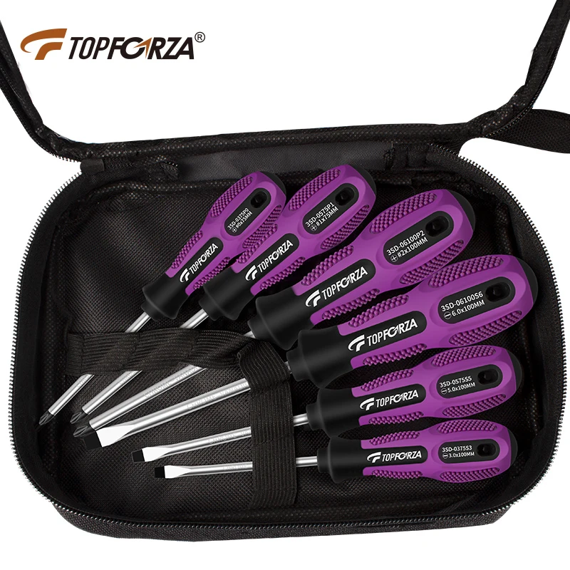 

6pcs Magnetic Screwdriver Set Household Multi-tool Phillips and Slotted Bit Screwdrivers Kit Repair Manual Tools for home