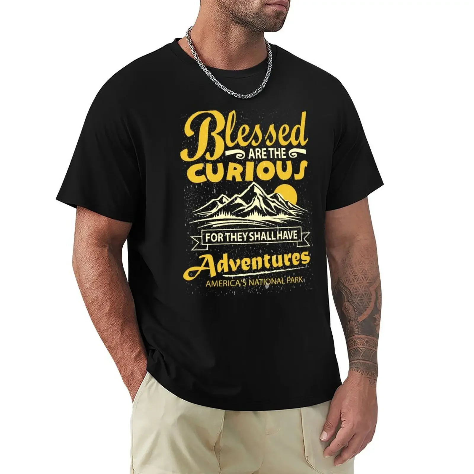 Blessed are the curious for they shall have Adventures Shirt T-Shirt customs design your own funny t shirts for men