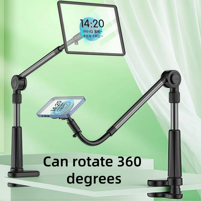

Portable Mobile Phone Tablet Stand Tripod Lazy Person 360 Degree Rotating Live Streaming Flexible Stand Bedside Live Video Stand