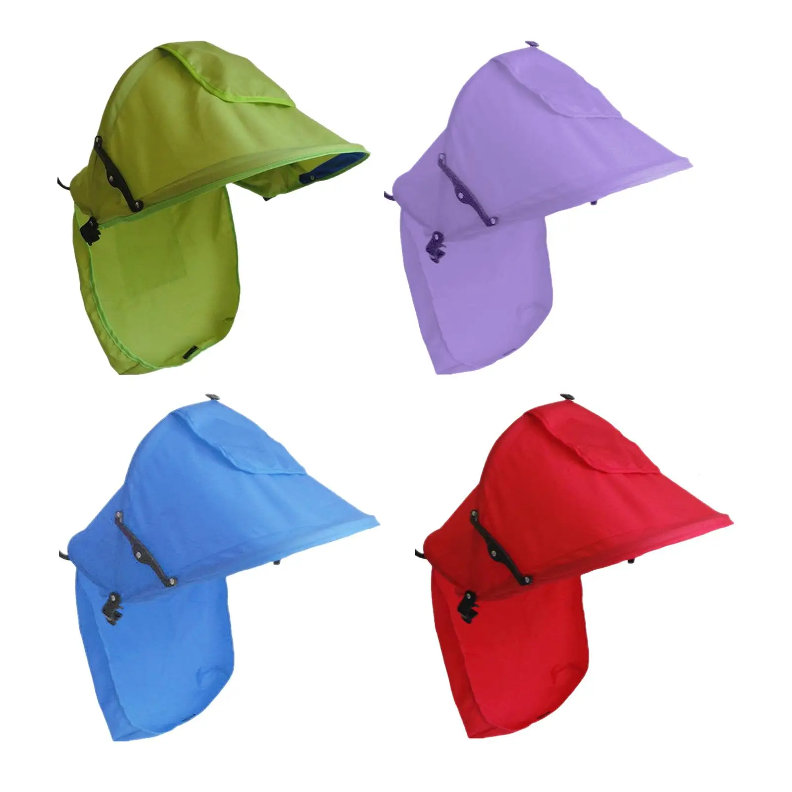 Universal Stroller Awning Sun Cover Waterproof Foldable Baby Shade Extender for Prams Pushchairs with Zipper Visor