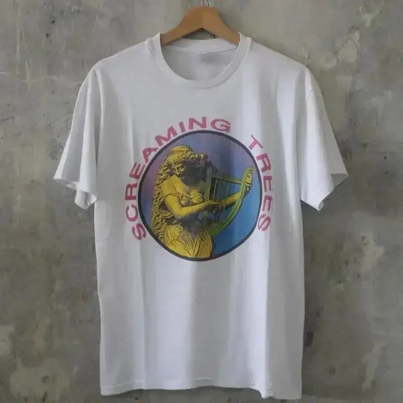 Screaming Trees Band Fall Tour White Cotton Adult T Shirt UU422