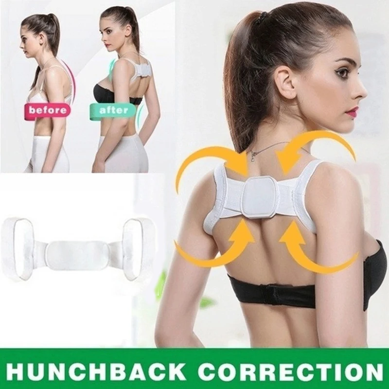 Back Support Posture Correction Adjustable Brace Support Belt Adjustable Back Posture Back Shoulder Chest Corrector Vest Posture