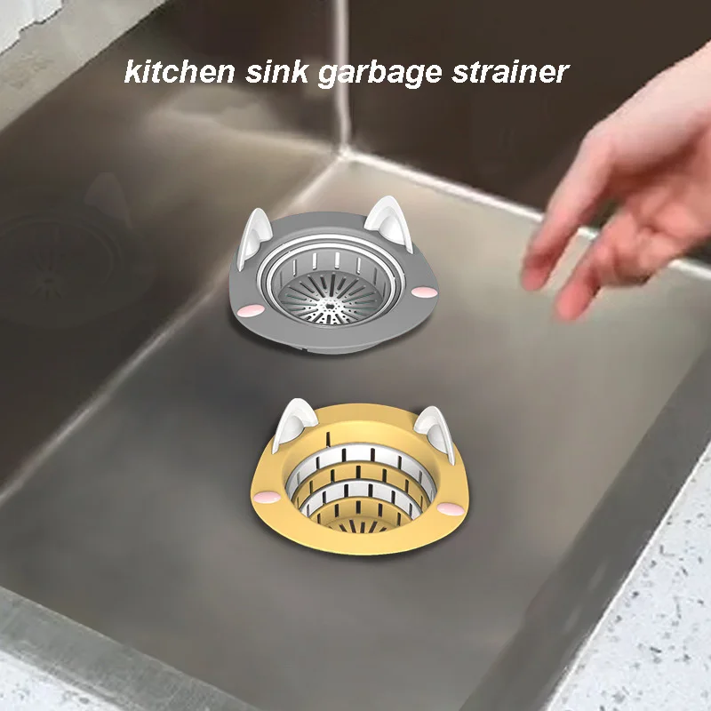 

Kitchen Sink Garbage Strainer Washbasin Sink Floor Drain Stretchable Bathroom Toilet Sewer Anti-clogging Draining Leak Screen