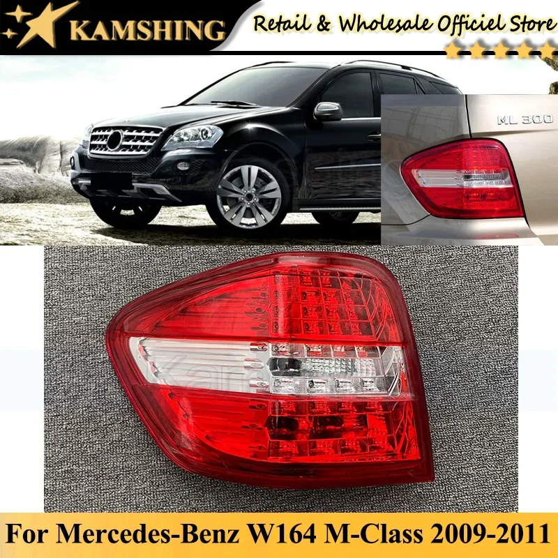 

Kamshing For Mercedes-Benz W164 M-Class ML300 ML350 2009 2010 2011 Rear Tail light lamp Taillights taillamps Brake Light