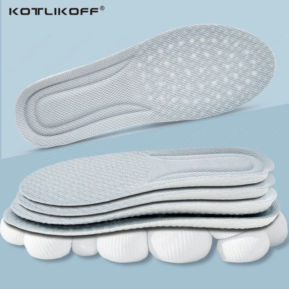 

NEW Running Insole For Shoes Massage PU Popped Rice Particle Foam Breathable Soft Hiking Protects Knees Templates Feet Men Women