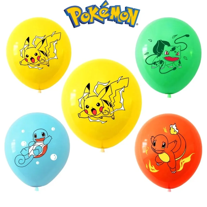 

Pokemon Series Latex Balloons Cute Elf Pikachu Squirtle Charmander Prints 12/24pcs Balloons Anime Party Supplies Birthday Gifts