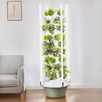 Hydroponic Tower with LED Grow Light Vertical Soilless Culture Equipment Hydroponic System Intelligent Timed Vegetable Planter