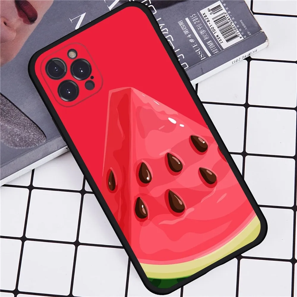 Wassermelone Telefon hülle für iPhone 14 11 12 13 Mini Pro XS Max Cover 6 7 8 plus x xr se 2020 Funda Shell