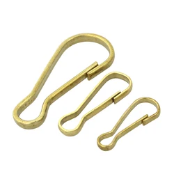 5pcs Wholesale Solid Brass S-Ring Curtain Clasp Split Key Ring Hook Chain Loop none-spring gate 25mm/ 33mm/ 51mm simple hooks