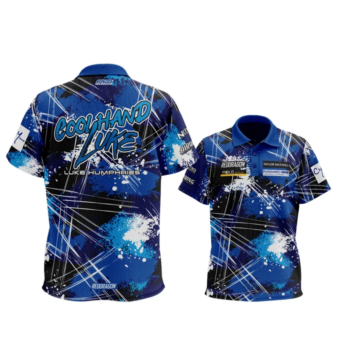Red Dragon Luke Humphries World Champion Tour Polo - Dartshirt Sports Dry Quickly Men's T-Shirt Children's Clothing Tee Woman