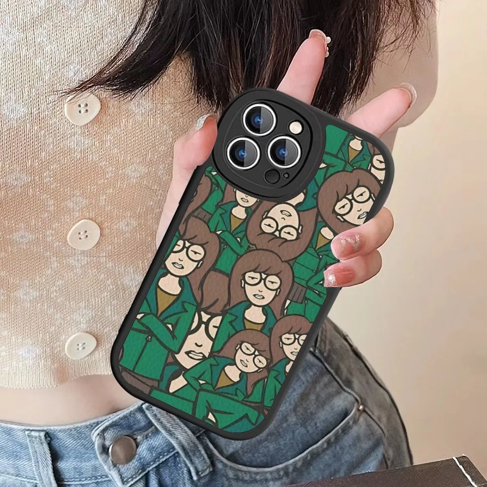 Cartoon D-Daria Phone Case Hard Leather For iPhone 14 13 12 Mini 11 14 Pro Max Xs X Xr 7 8 Plus Fundas