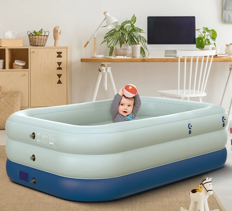 

Wireless Rechargeable Quick Fill air Pump Automatic Inflatable Swimming Pool With Sunshade