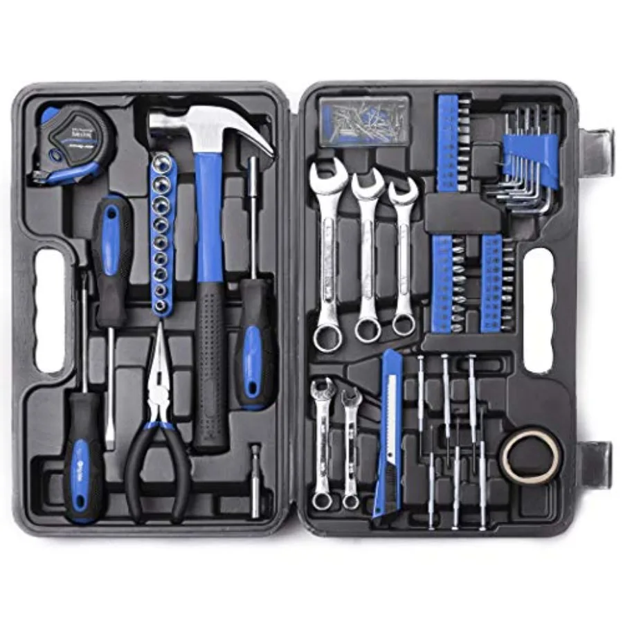 

CARTMAN 148Piece Tool Set for General Household Use Includes Comprehensive Hand Tools with Durable Plastic Toolbox Storage Case