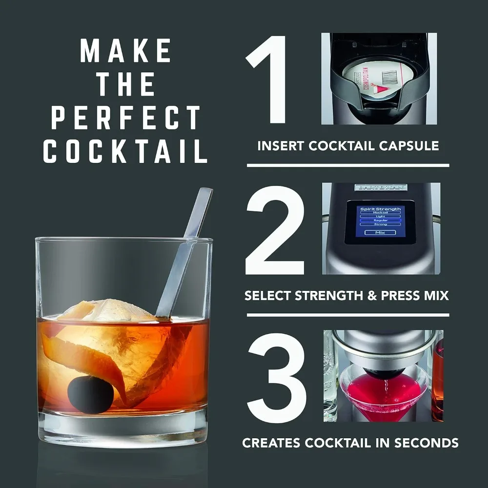 Premium Cocktail and Margarita Machine for The Home Bar with Push-Button Simplicity and an Easy