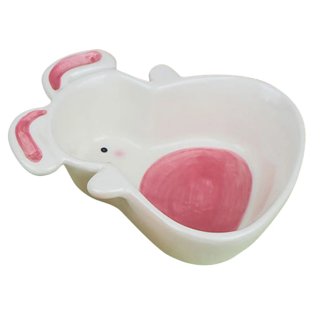 

Ceramic Bowl Snack Rabbit Shaped Dish Appetizers Food Noodle Holder Flatware Salad Dishes