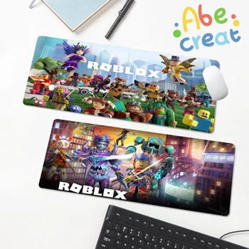 カスタマイズされたr-robloxesマウスパッド、厚手のマウスパッド、ゲーミングキーボード、ノートブックテーブルマット、特大