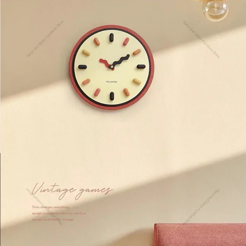 Cream Style Decoration Wall Clocks Living Room Electronic Elegant Silent Wall Clocks Silent Luxury Home Decor Duvar Saati LLWC