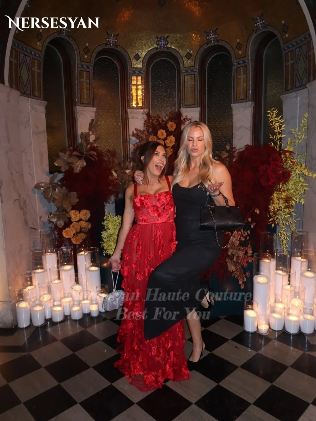 Nersesyan luxe noir dentelle sirène robes de soirée bretelles Spaghetti plis robe formelle pli femmes robes de soirée 2025 personnalisé