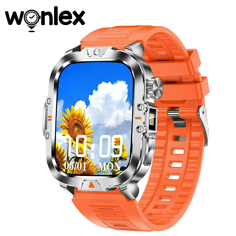 

Wonlex New V17z Smart Watch 3D Dynamic Dial 2.01” Display 100+ Sports Modes Bluetooth Call 200+ Watch Faces SmartWatch For Men