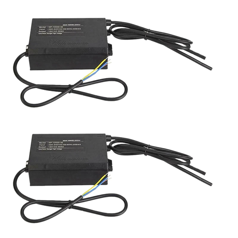 

2Pc Neon Light Sign Electronic Transformer Power Supply P-12000-30 12KV 30MA