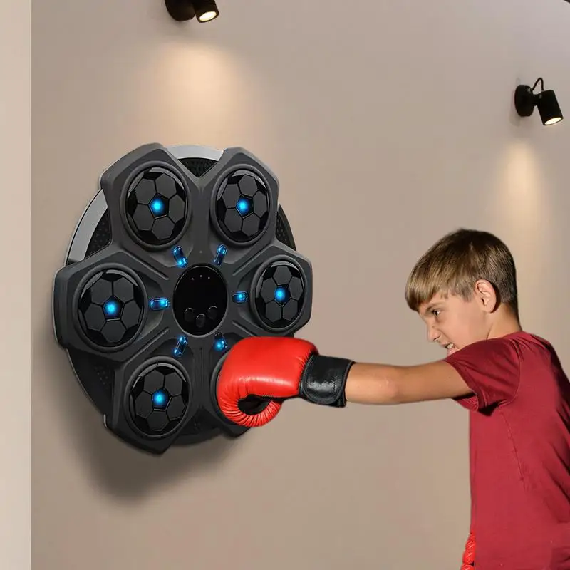 Boxing Game Wall Wall Mounted Boxing Training Machine Interactive Boxing Music Workout Machine Wall Boxing Punching Pad Workout