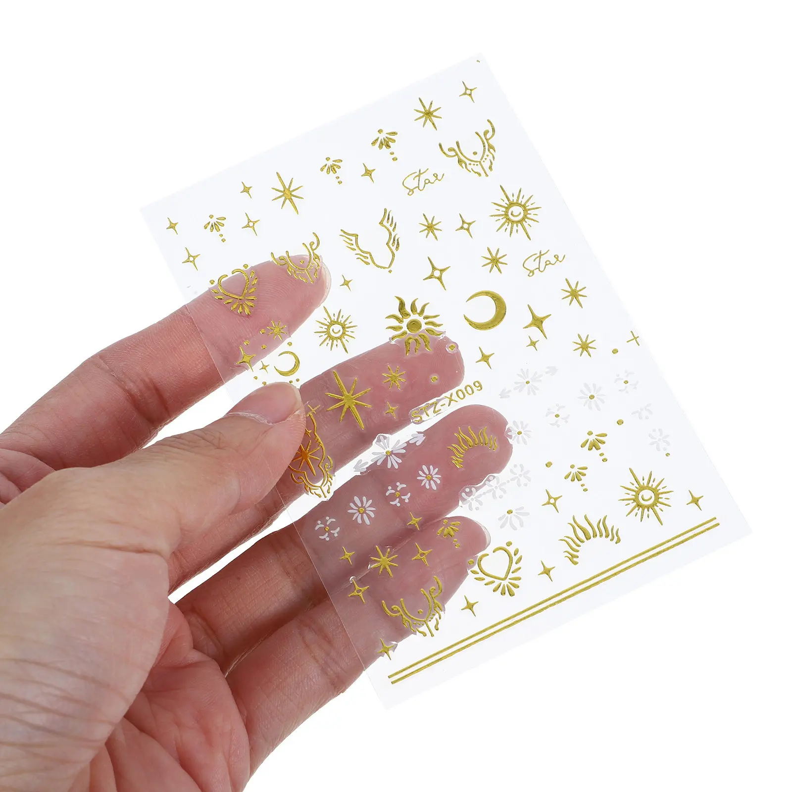 Nail Sticker Decals Self-Adhesive Ultra-Thin Diy Manicure Art Wraps For Short Nails Women Party Wedding Fingernail