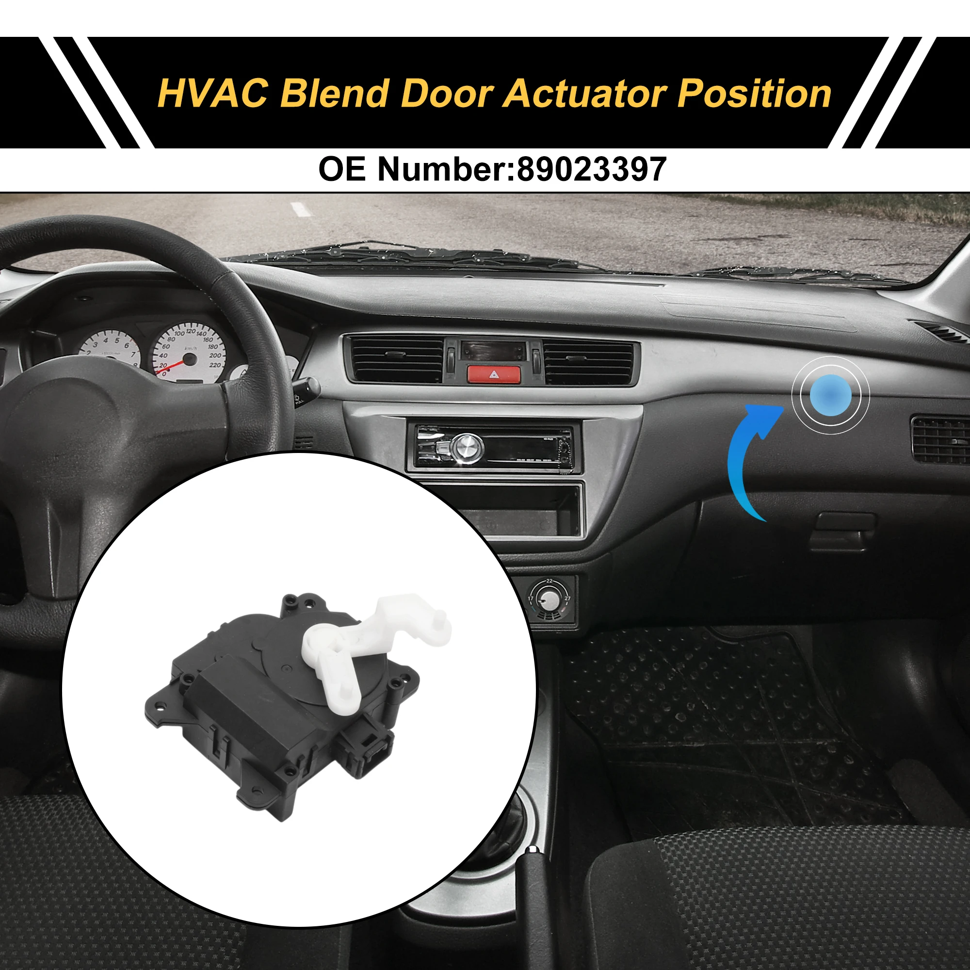 

Привод двери смеси обогревателя UXCELL HVAC для Cadillac Sts 2005-2011 No 89023397