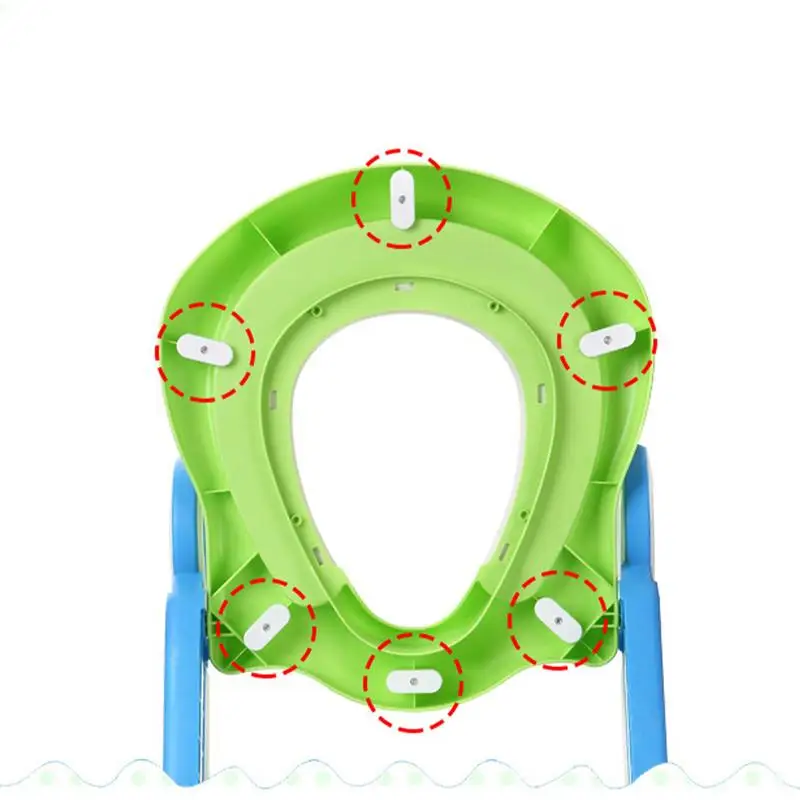 Toddler Potty Training Seat Children Potty Toilet Training Seat With Anti-slip Ladder Children Toilet Training Folding Seat