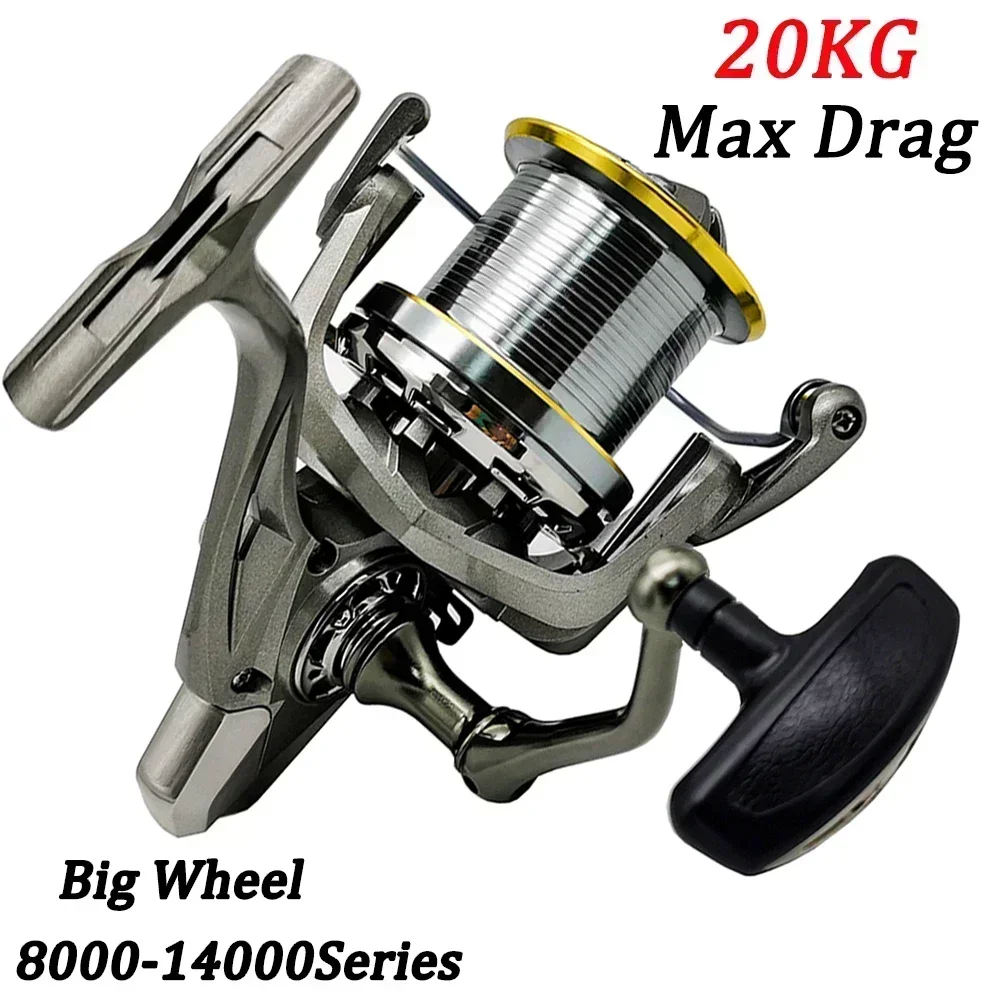 

Long Shot Jigging Spinning Reel NGK 8000-14000 Series 4.8:1 Surf Fishing Reels 20kg/44lb Max Drag Saltwater Big Reel