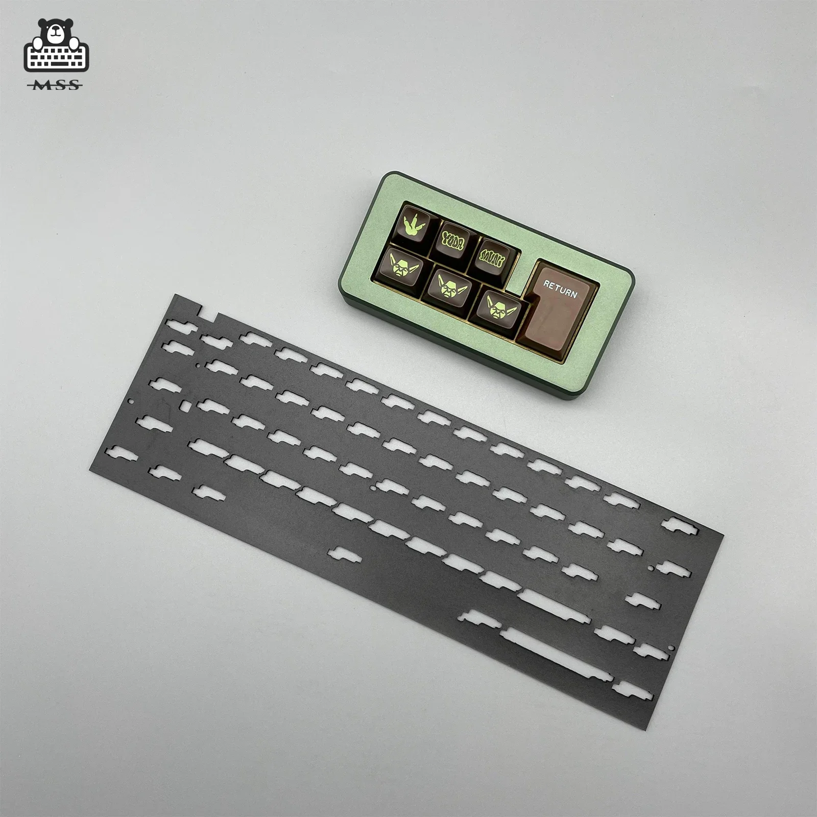 Poron-Placa de espuma para interruptor, funda para teclado, 61, 64, 68 teclas, diseño