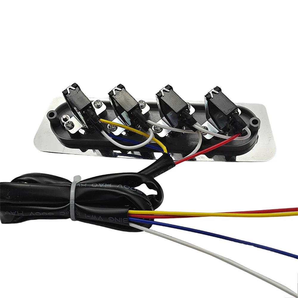 1pc 4-key Push Button Switch Controller Smoke Exhaust Trapezoidal Power Switch for Commercial Hotel Kitchen Catering Range Hood