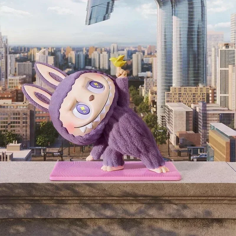 POP MART LABUBU THE MONSTERS Lazy Yoga Series Blind Box Toys Kawaii Anime Action Figure Caixa Caja Mystery Box Bambole Ragazze Regalo