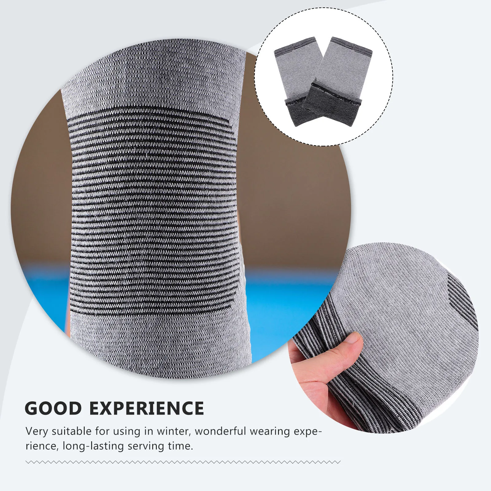 

Knit Knee Sleeve Protectors Sports Warm Pads Keeping Cover Supports Sleeves for Running Wrap