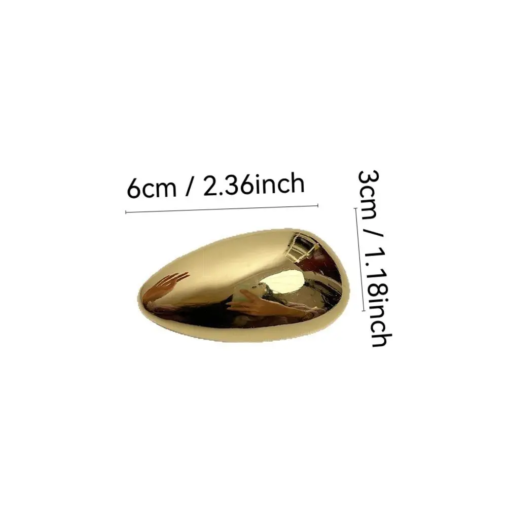 Squisiti spille in metallo con guscio d'uovo, gioielli geometrici per feste, spille per corpetto, regali di gioielli con dichiarazione lucida