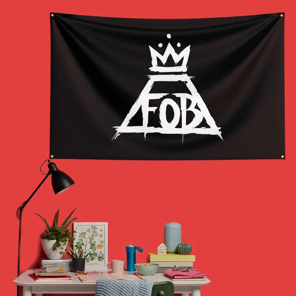 Fall Out Boy Inspired Rock Music Flag 3x5 FT 90x150cm Polyester Decorative Banner Tapestry For Music Fans Bedroom Wall Decoratio