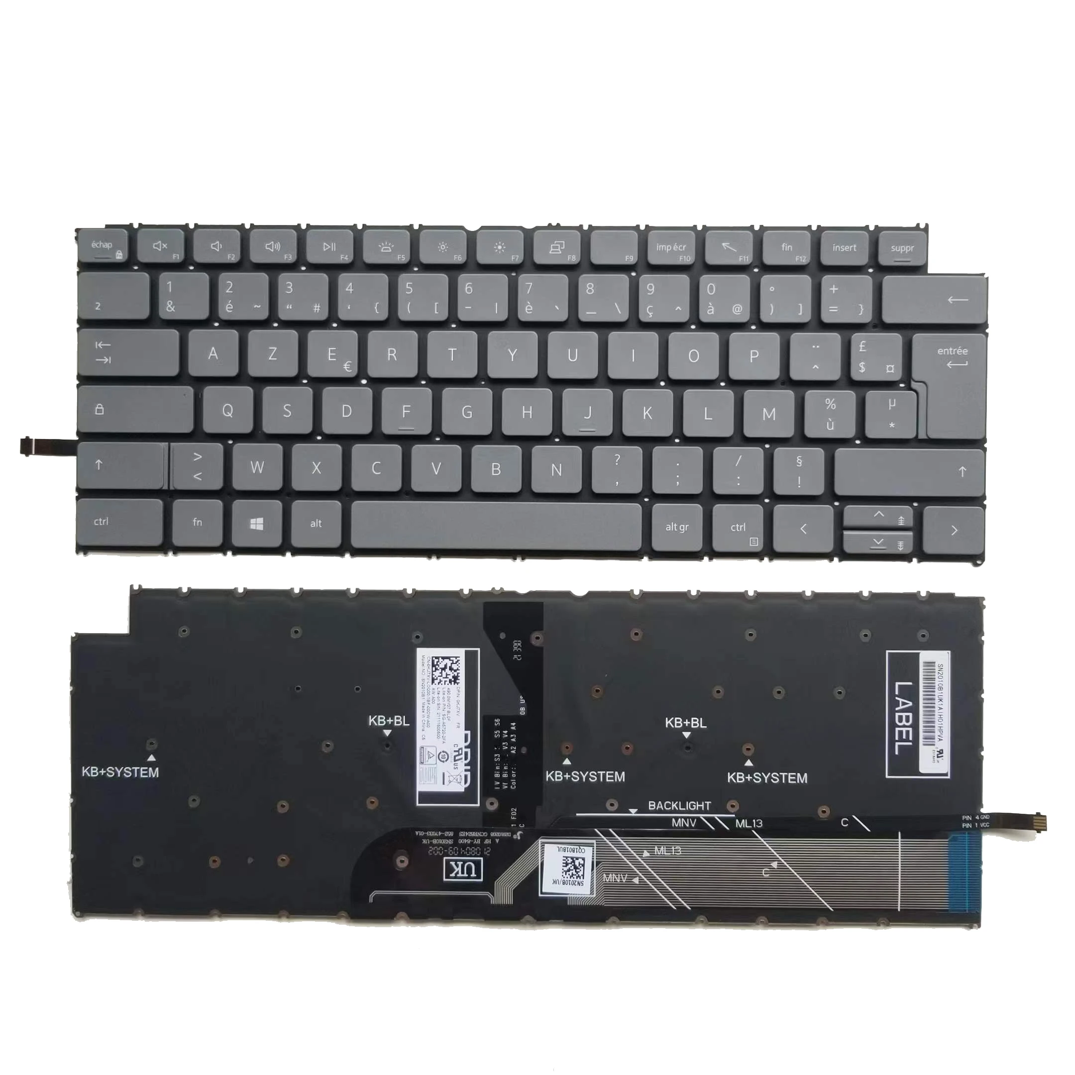 

New FR French Keyboard For Dell Latitude 14 3420 3320 3330 3430 Vostro 5310 5320 5410 5415 With Backlit OKJ7XV SN2010B1