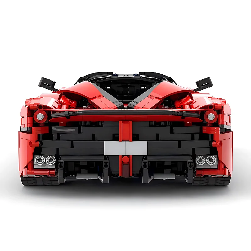 New MOC Technical Red Super Sprot Car Model Building Block Compatible 42143 Vehicle Brick Puzzle Toy Assembly Christmas Gift Kid