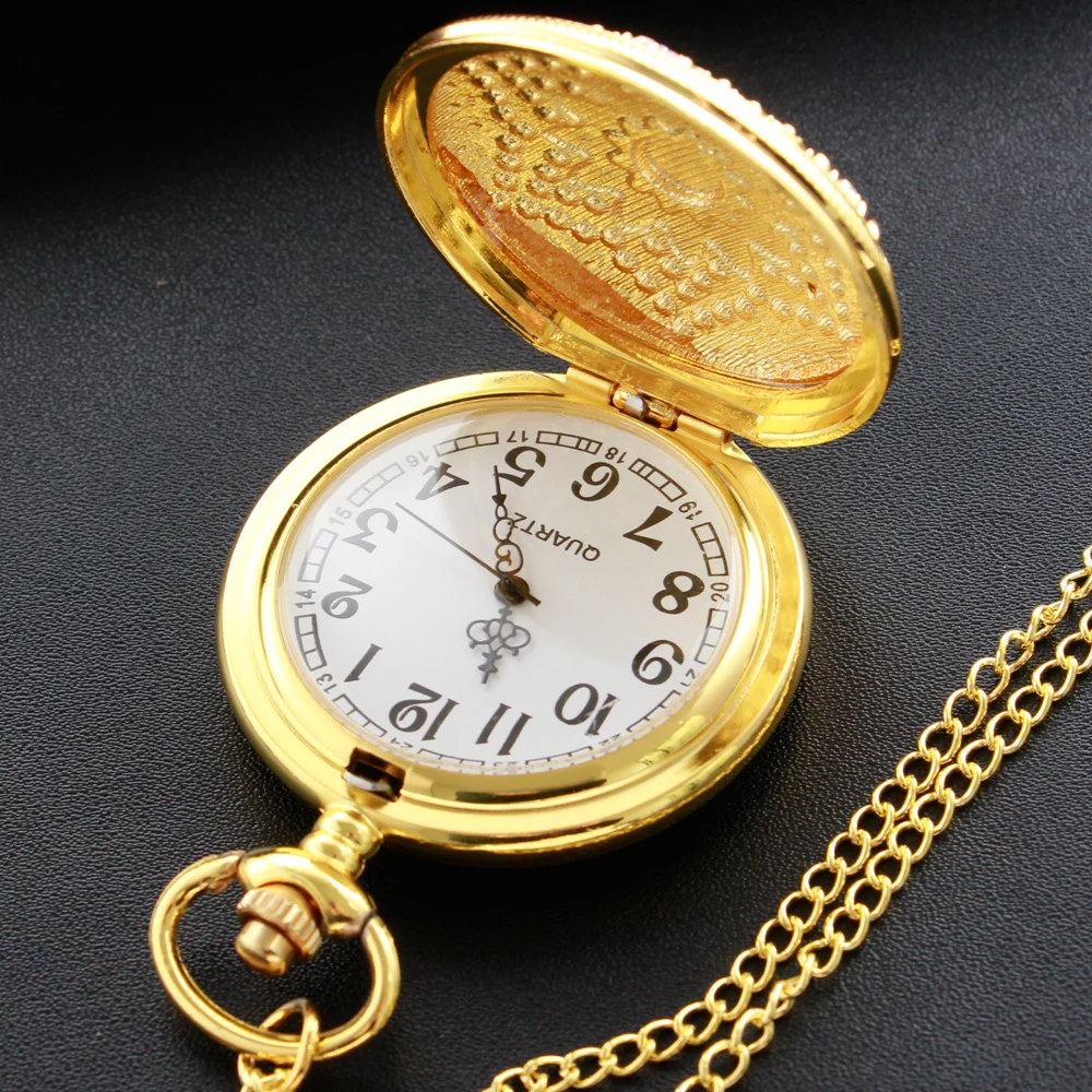 رائعة فاخرة الماس جوهرة ماجيك نوبل الرقمية ساعة جيب كوارتز المرأة قلادة ساعة Steampunk موضة هدية اكسسوارات