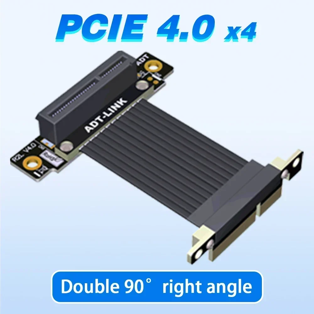 PCI-E X4 To X4 Extension Cable PCI-E PCI Express 4.0 4x Riser Cable Extender Converter Adapter Jumper Capture Card SSD USB Cards