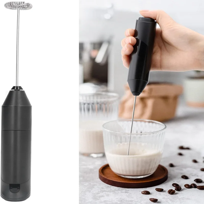 

14000RPM Mixers, Stirrer Operation Powerful Motor Stainless Steel Battery Power Supply Widely Used Mini Hand Mixer